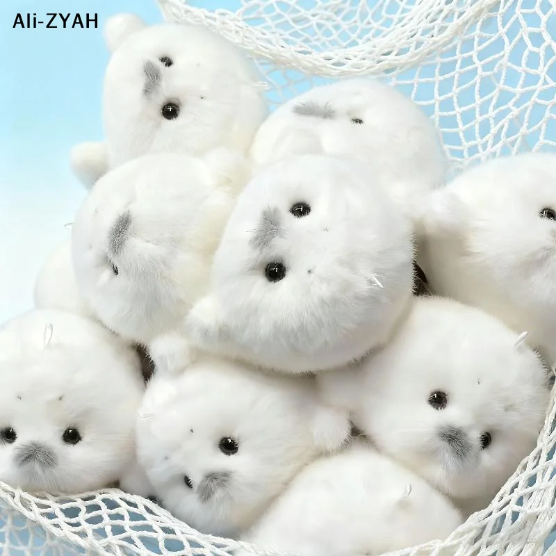 

Милый плюшевый брелок-тюлень в мультяшном стиле, белый тюлень-подвеска, модная мягкая игрушка-брелок, украшение для рюкзака, рождественский подарок