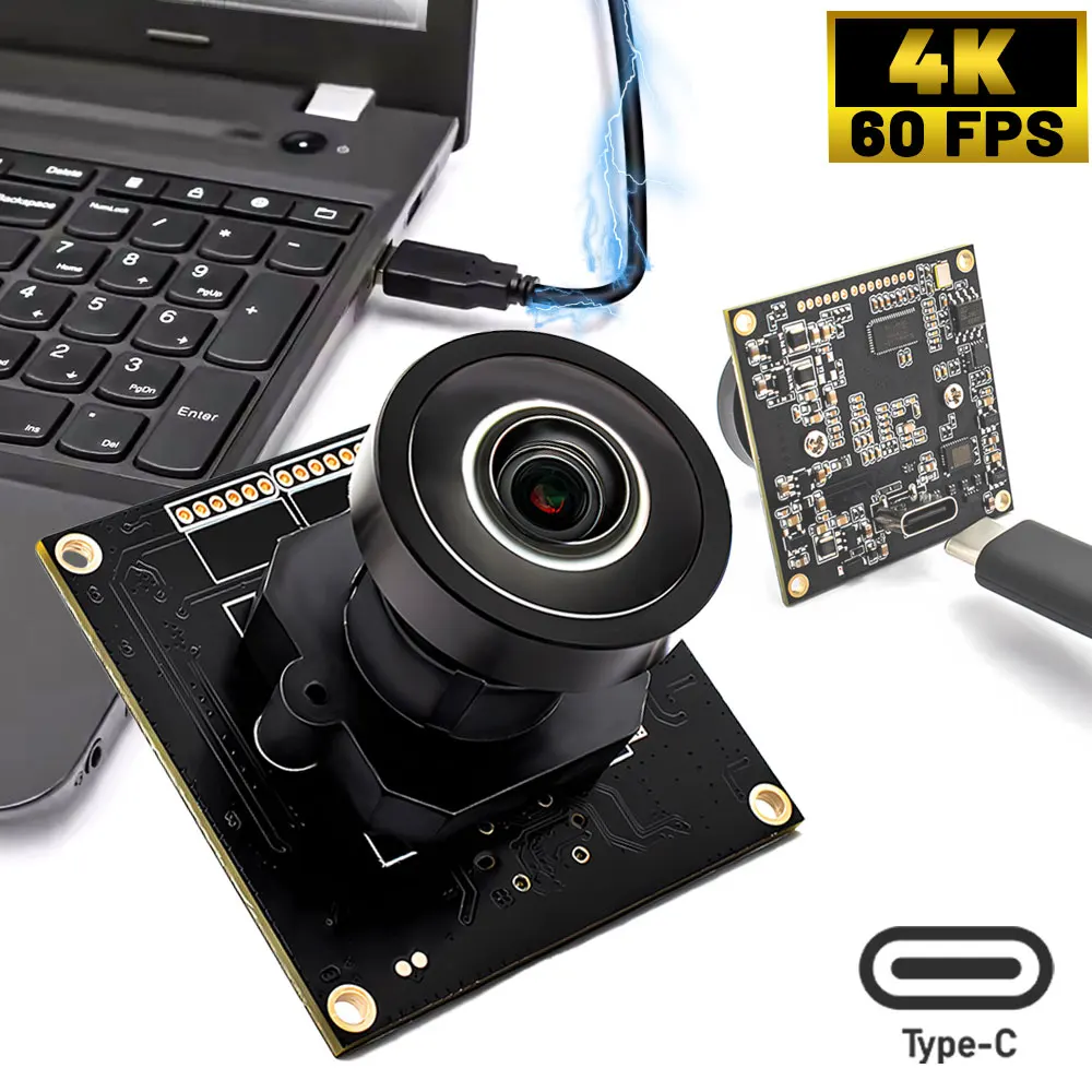 

Industrial Camera Board IMX678 60fps 4K Camera Module UVC Protocol Driver-Free M12 S-Mount Lens Support Face Detection
