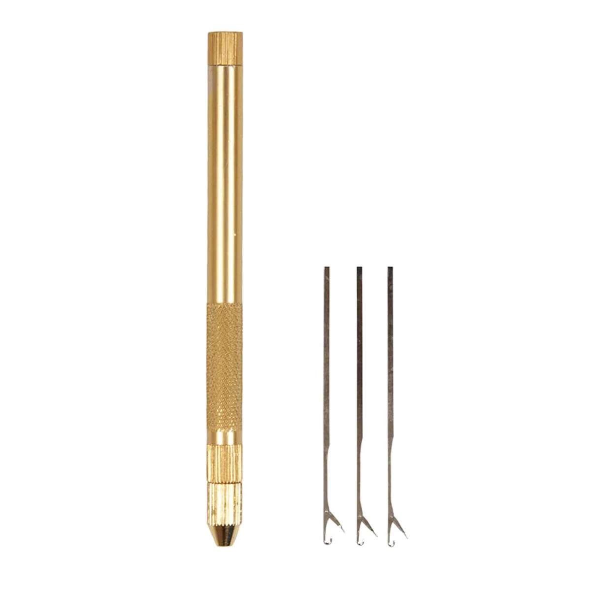 Kit d\'extension de cheveux en plume d\'aluminium de haute qualité, enfileur d\'aiguille de traction, outil de bricolage