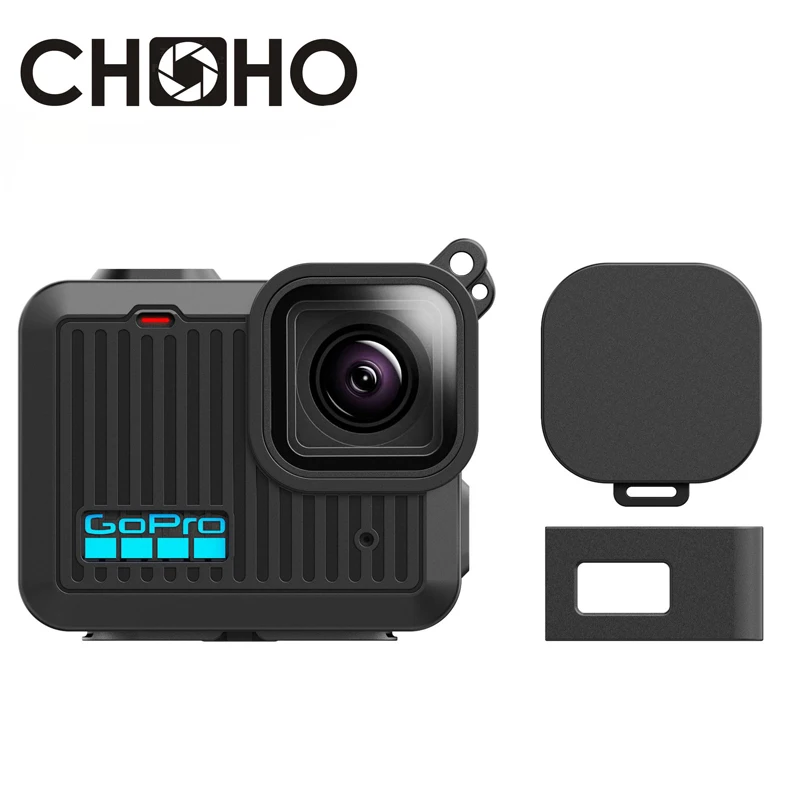 For gopro hero 2024 Mini Accessories Case Protector Housing Shell Protective Rubber Silicone + Lens Cap Strap Cover For Go pro