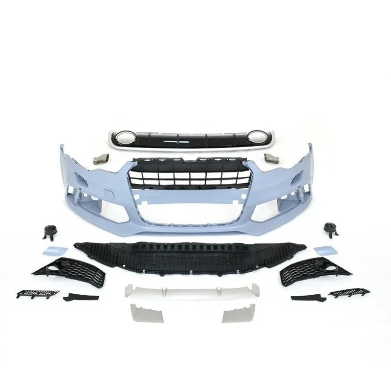 

2013-2016 A6 to RS6 Style Full Conversion Kit: Front & Rear Bumper Upgrade for a Complete Facelift | Body Kit