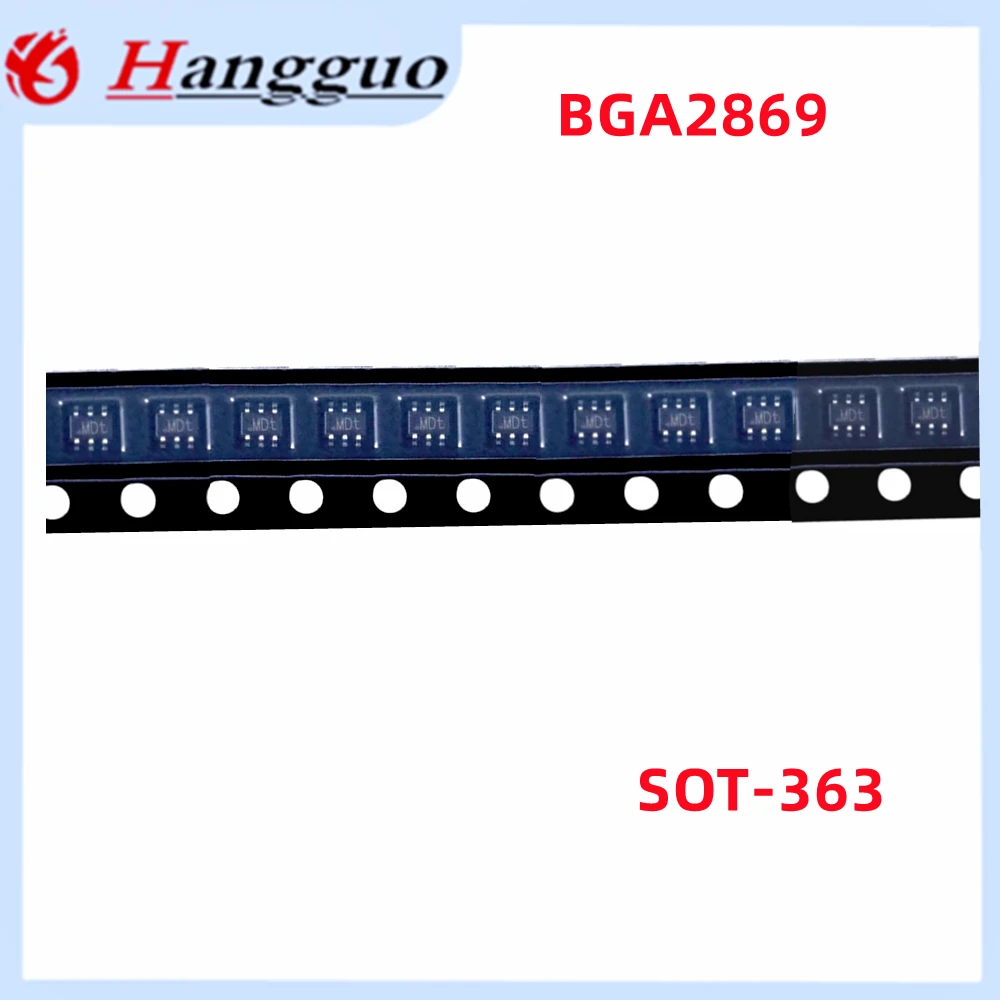 10-50pcs/Lot Original BGA2869,115 Silkscreen :MDt patch SOT-363 MMIC broadband amplifier IC