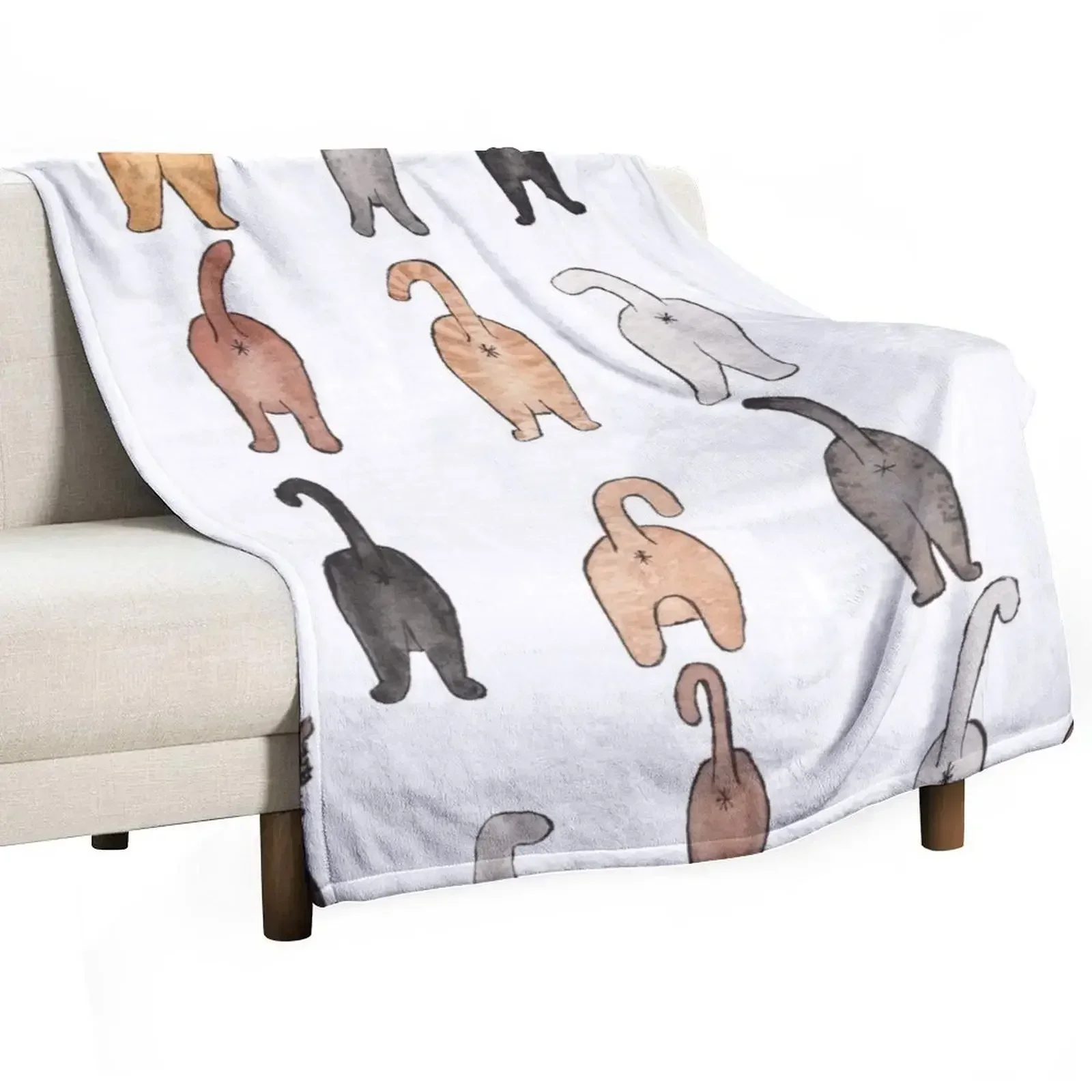 

Cat butts Throw Blanket blankets and throws anime decorative blankets ands Blankets