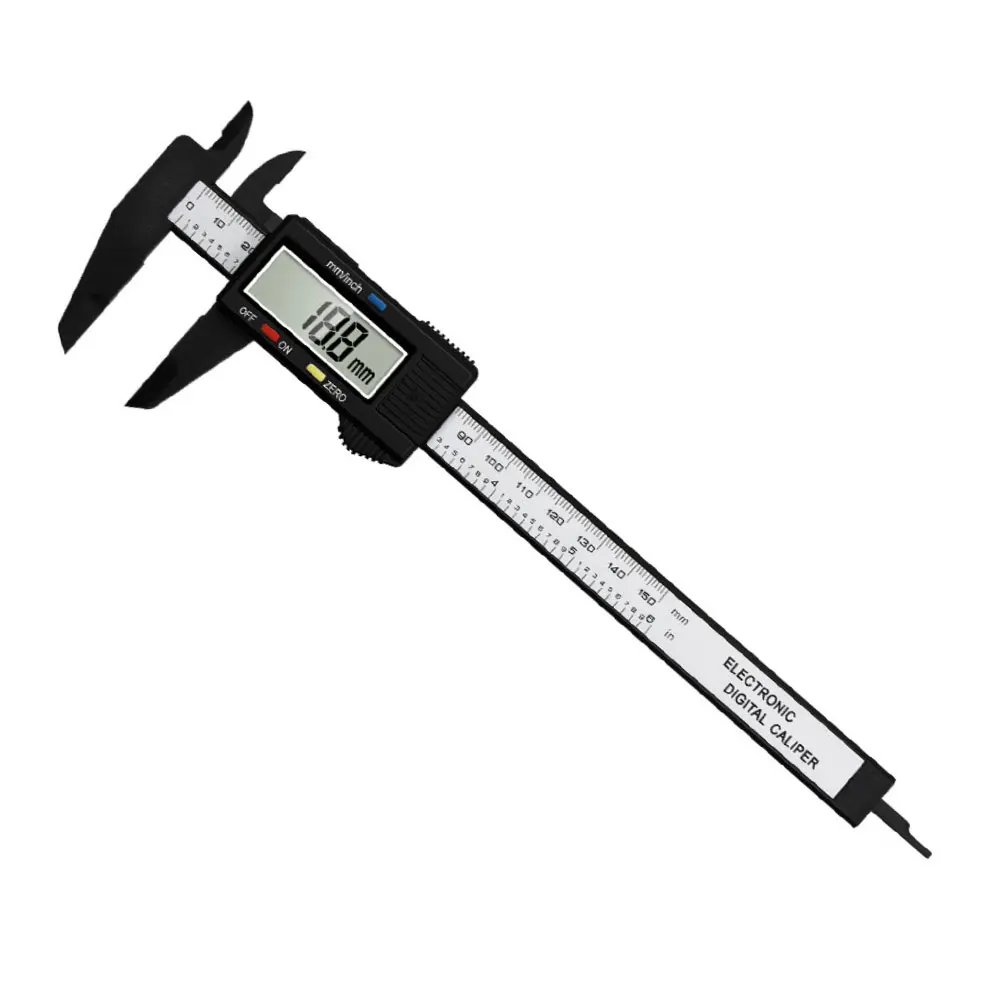 6 Inch 150mm Caliper Digital Electronic Digital Pachometer Carbon Fiber Vernier Gauge Micrometer Measuring Tool
