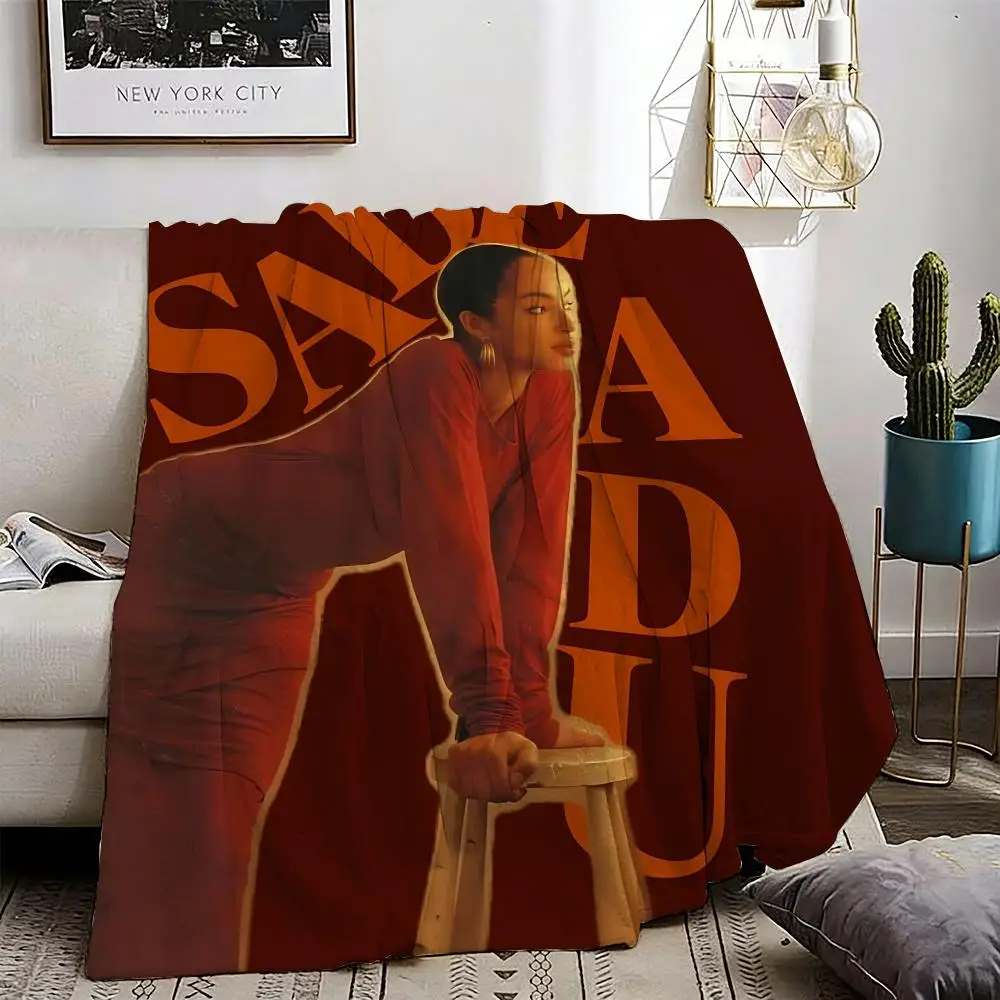 Singer sade band Throw Lightweight 240g Flannel Blanket Soft Skin-friendly for Summer Cooling