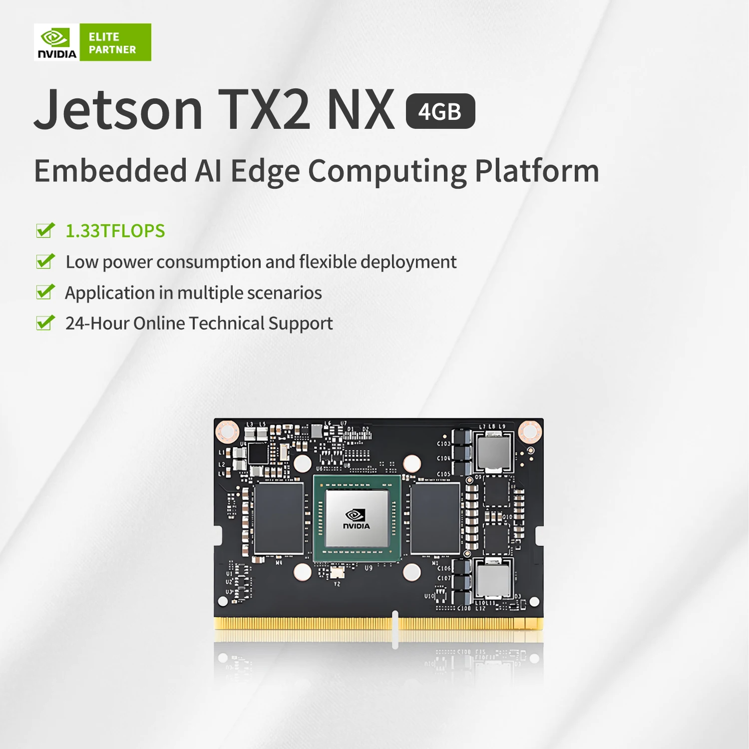 Tx2 Nx Module Ai Perf:1.33 Tflops Computing Entry-level Embedded Computer Memory 4gb Dual-core 16gb Emmc