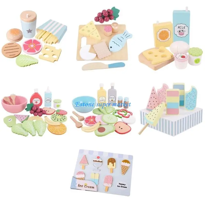 090bプレイフードセットおもちゃの品揃えの料理料理プレイセットアクセサリー＆幼児用幼稚園教育のおもちゃのギフト