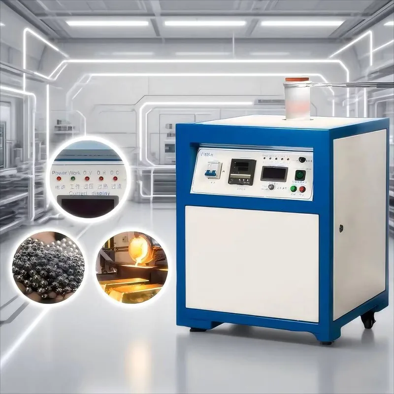

Induction Gold Silver Copper Mini Melting Furnace For Sale With Crucible Tool Metal Welding, Quenching, Annealing, And Heating