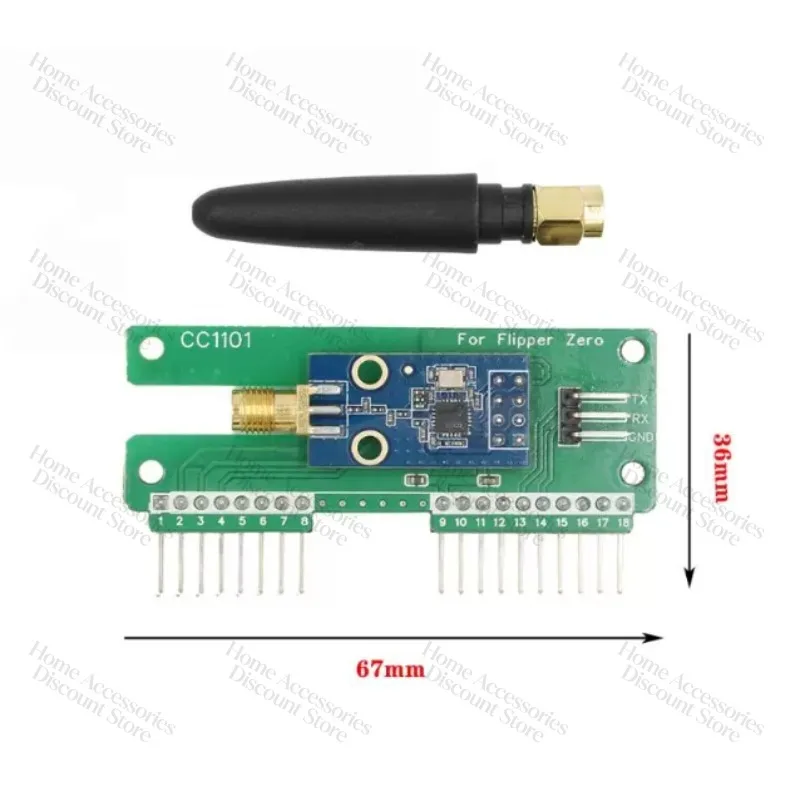 For Flipper Zero WiFi & CC1101 Expansion Board ESP32-S3 Dual Chip 433MHz Sub-GHz GPIO Development Board Multi-Function Wireless