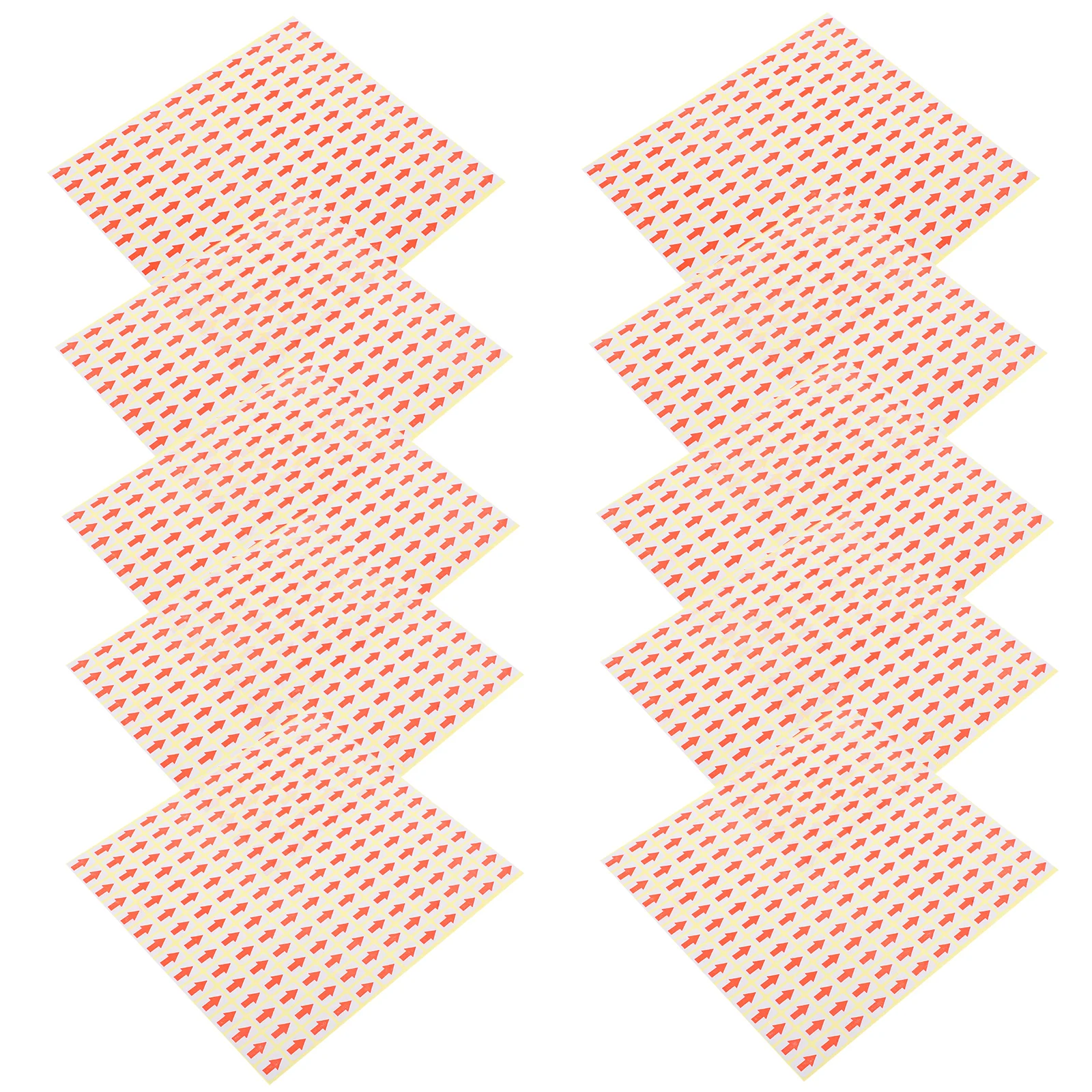 

2700 pcs Small Red Self Adhesive Signs for Office School Warehouse Red Sticker Service Due Labels Paper