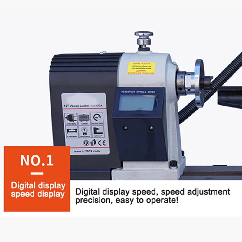 1200W 1.1 Meter Micro Woodworking Lathe Multifunctional Desktop Household Machine Workbench For Carpentry