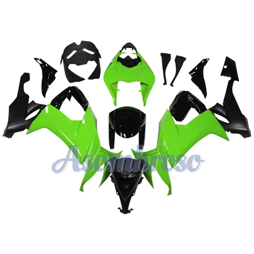 Best Fairing Body Kit for Kawasaki Ninja ZX10R 08 09 10 ZX1000F ZX-10R 2008 2009 2010 ZX1000E Gloss Green Motorcycle Housing