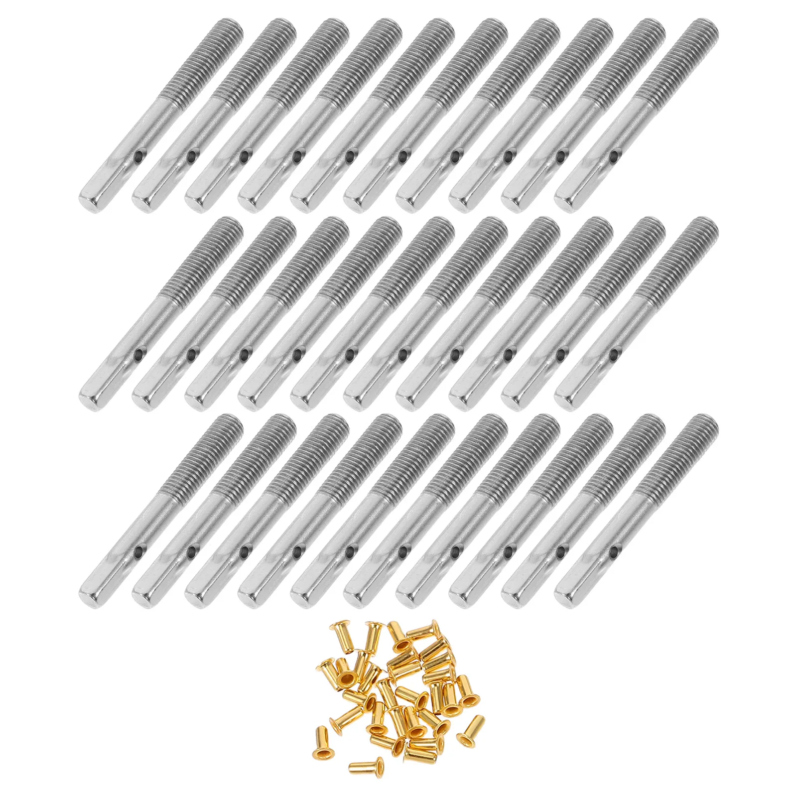 

1Set Lyre Harp String Pins Reliable Tuning Pegs for Harp Stringed Instrument Maintenance Compact Replacement Set for Beginners