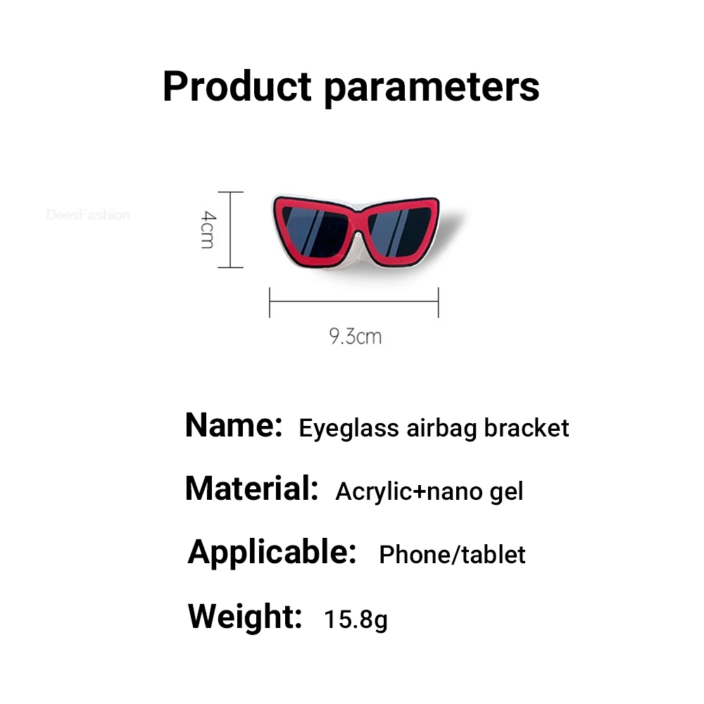 Cute Cartoon Cool Stylish Glasses Phone Holder Griptok Support For iPhone Samsung Xiaomi Phone Case Grip Tok Bracket Girl Gift view 5
