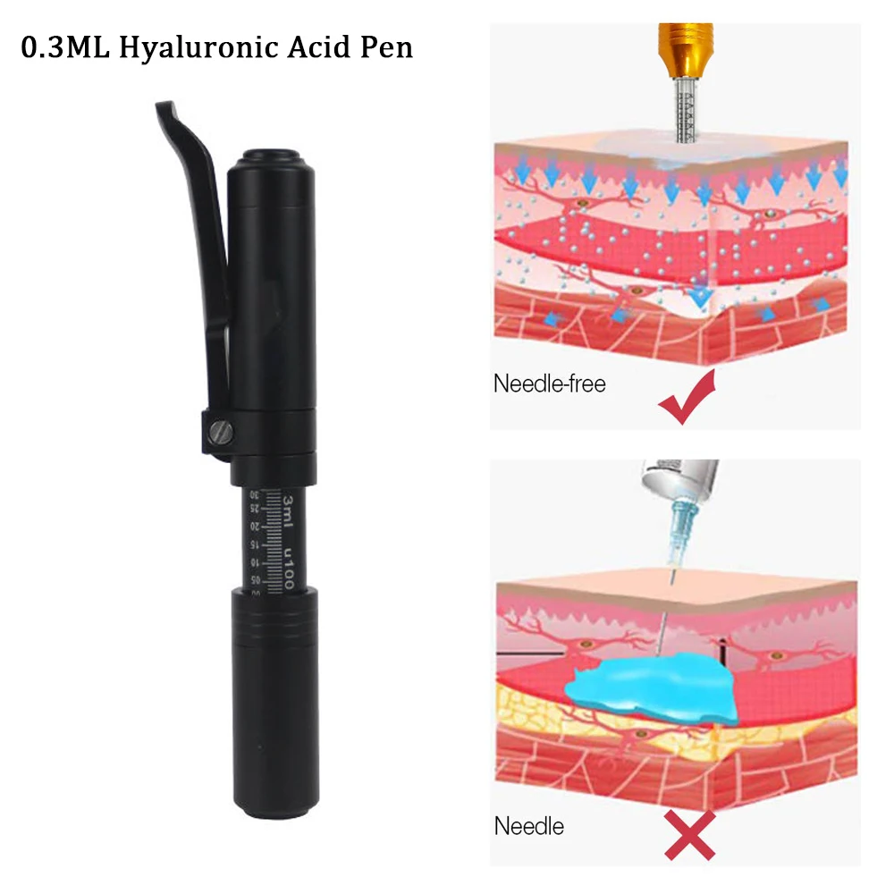 

Hyaluron Pen High Pressure Hyaluronic Acid Pen Gun For Anti Wrinkle Lip Lifting Atomizer Skin Lip Needleless Syringe 2025 0.3ml