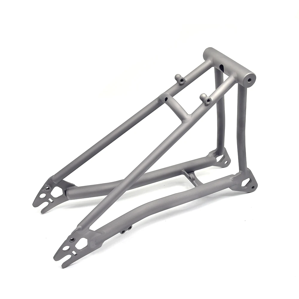Titan Fahrrad hinteres Dreieck für p Linie für Brompton Fahrrad Vorderrad gabel Rahmen leichte 16 "Original größe Teile – Detail 12