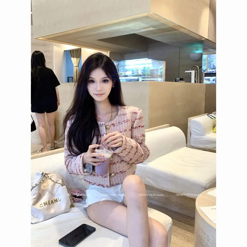 

Women's Solid Color Button Long Sleeve Cardigan Short Jacket Casual Fashion Top