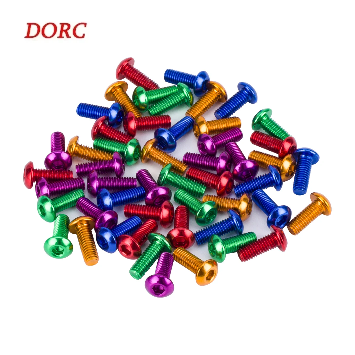 Aluminum Colourful M3 Round Countersunk Screw 8mm 10mm for RC Crawler Car Model Parts