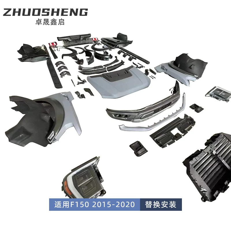 For Ford F150 Bumper Upgrade, For 2021 Raptor Style Wide Body Kit, F150 Front Rear Bumpers, Car Styling Accessories