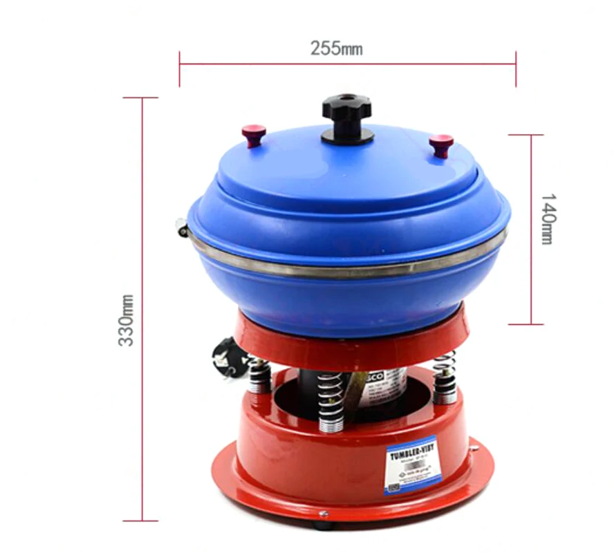 

3L Vibratory Tumbler gold silver diamond gemstone jade burnishing grinding rock rotary Polishing Machine jewelry making Tools