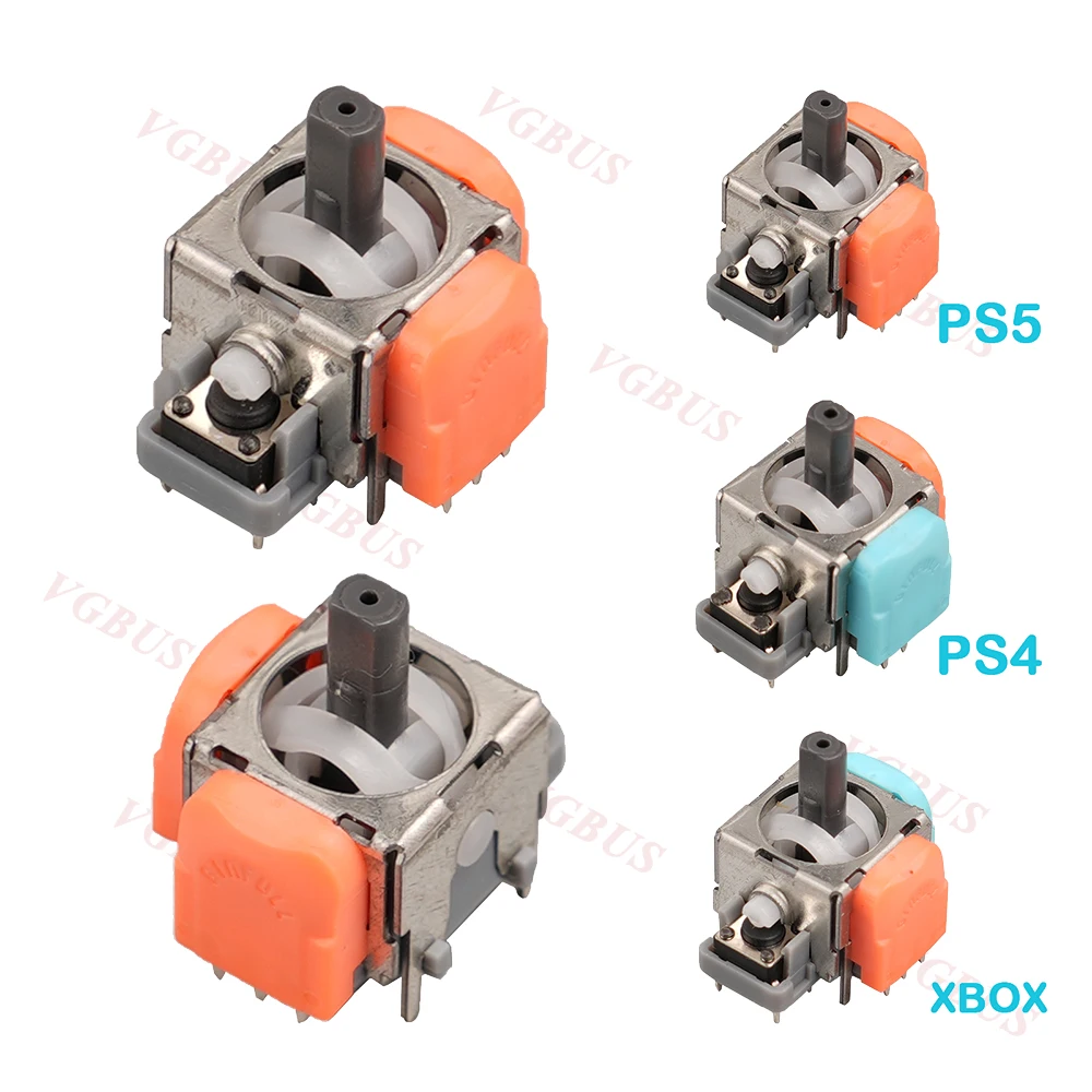 10Pcs Tmr Electromagnetic Joystick Replacement for Ps5 Gamepad 3D Analog Stick Sensor Module for Ps5 Ps4 Xbox Controller
