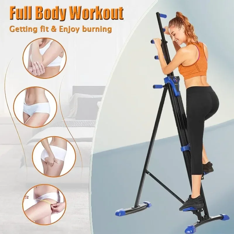 

OPPSDECOR Upgraded Vertical Climber Exercise Machine, Folding Vertical Climber Cardio Exercise Machine Stepper Stair Climber