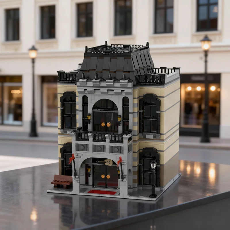 

2668 деталей MOC: Модульная модель музыкального зала в стиле городского пейзажа, конструктор, рождественский подарок, блоки для сборки, игрушка DIY, креативная идея