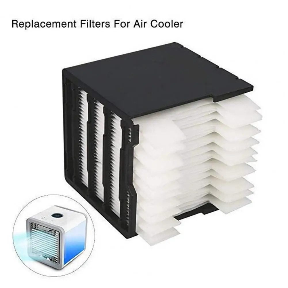 28Pcs Mini Air Cooler Filter Personal Space Cooler Humidifier Air Conditioner Water Absorbent Filter Paper Replacement