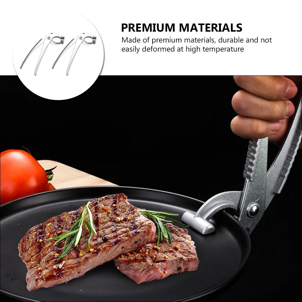 

2pcs Anti-Hot Clamp Household Pot Gripper Holder For Kitchen Bowl Dish Pan Clip Heat Resistant High Temperature Wide