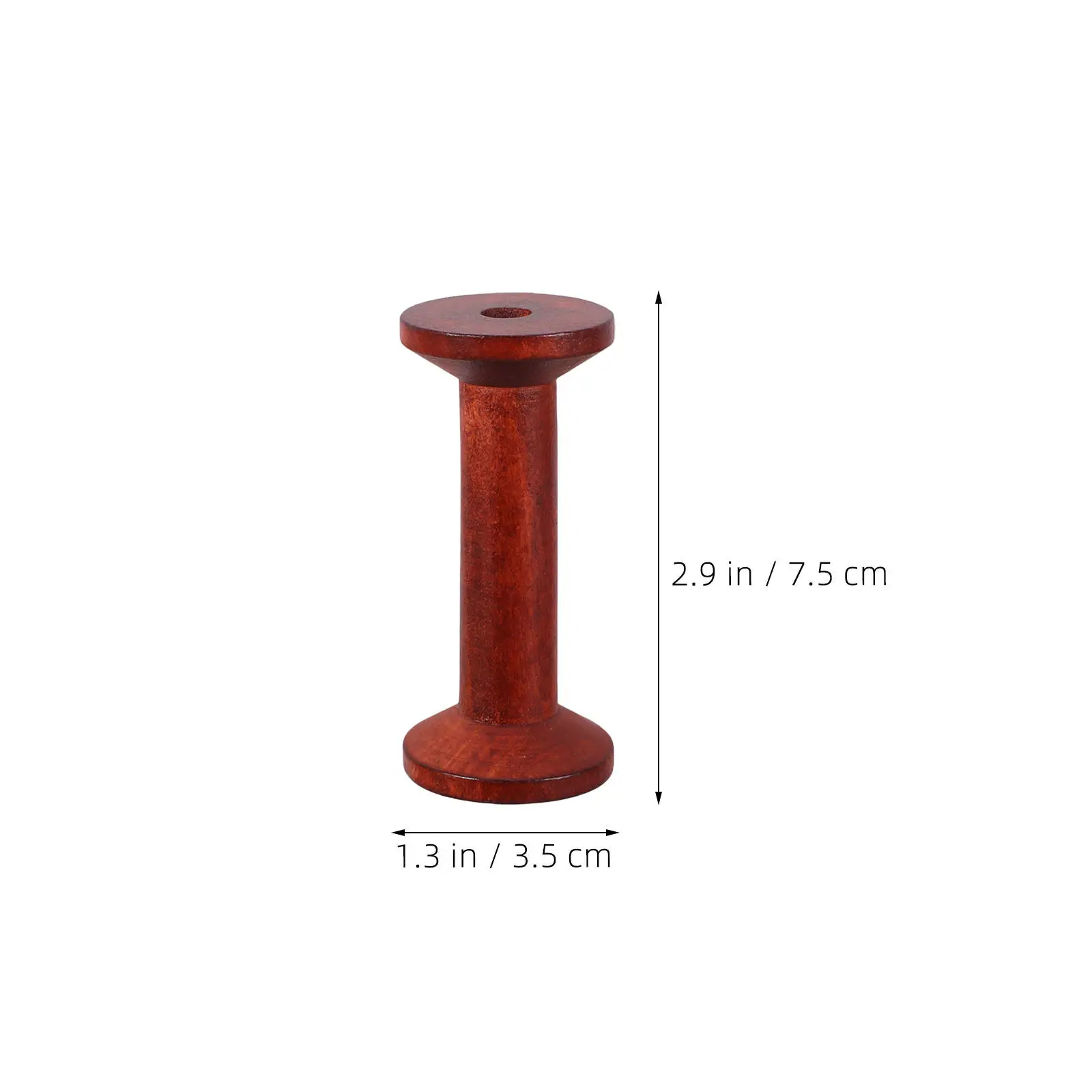 5Pcs Wooden Spools Thread Organizer Craft Bobbins Empty for Yarn Wire Weaving Jewelry Wrapping Embroidery view 3
