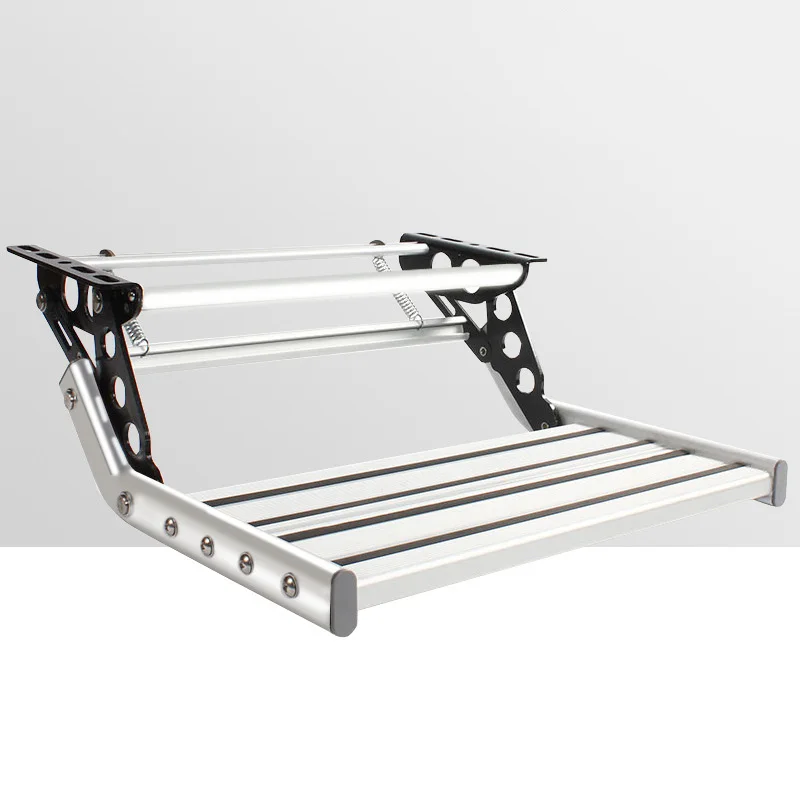 Aluminum Alloy Double Layer /Single Layer RV Caravan Trailer Folding Step For Camper Caravan Accessories