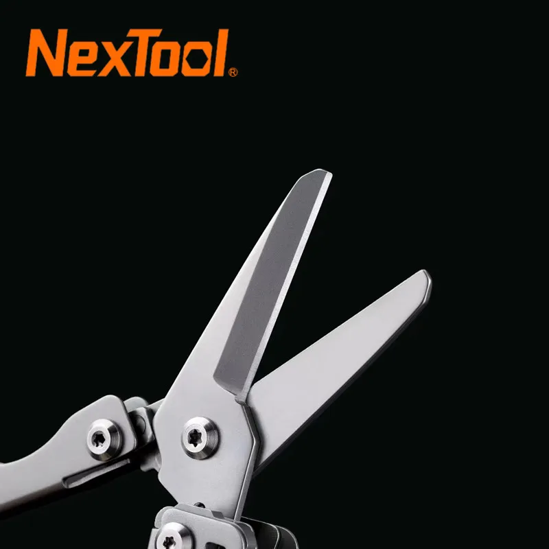 Imagem -06 - Nextool Flagship Pro 16 em Multiferramenta Faca Substituível Edc Faca Dobrável Tesoura Braçadeira Multi Ferramentas Alicate Clipe