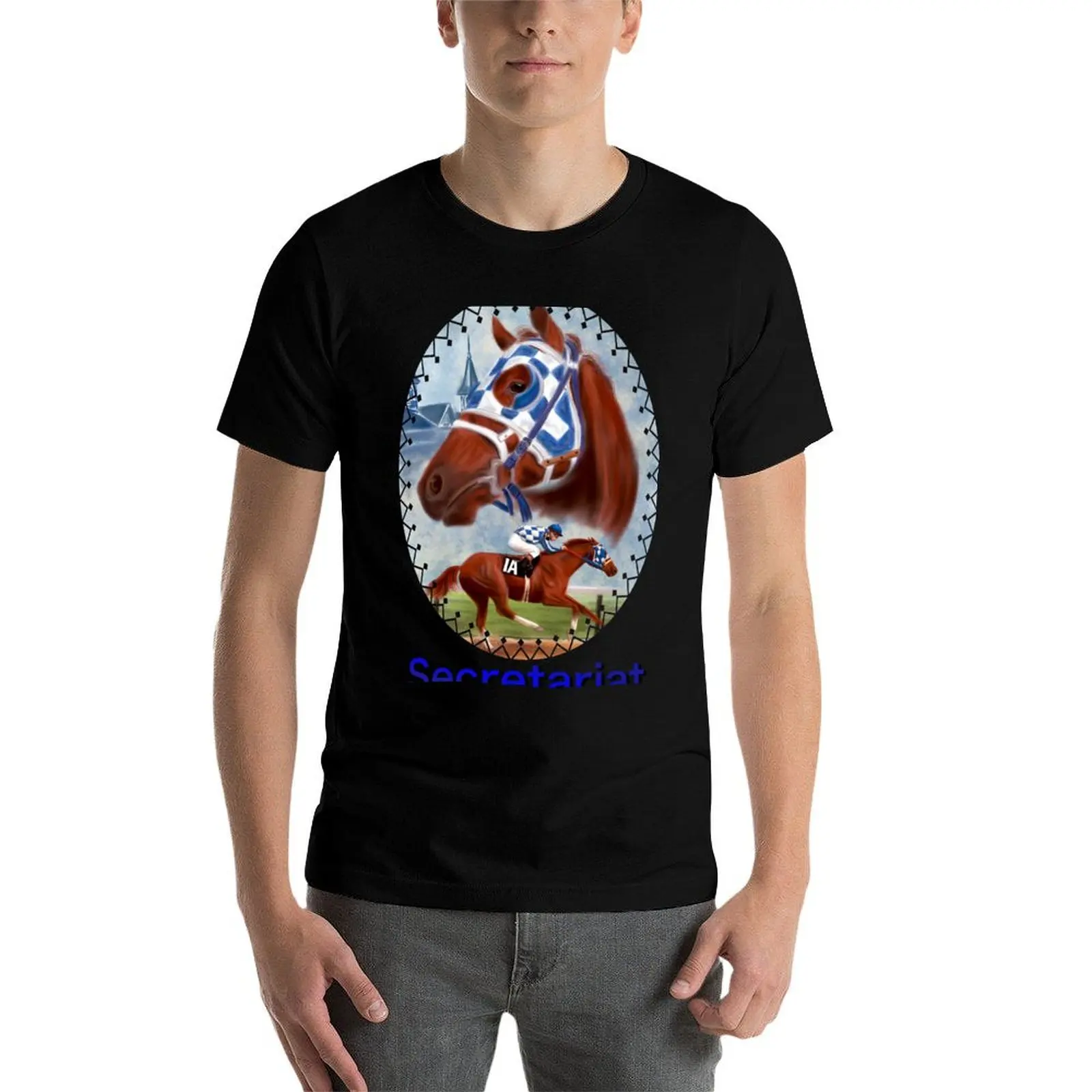 

Secretariat Triple Crown Winner T-Shirt t shirt man cotton cotton t shirts high quality man t shirt cotton high quality T-Shirt