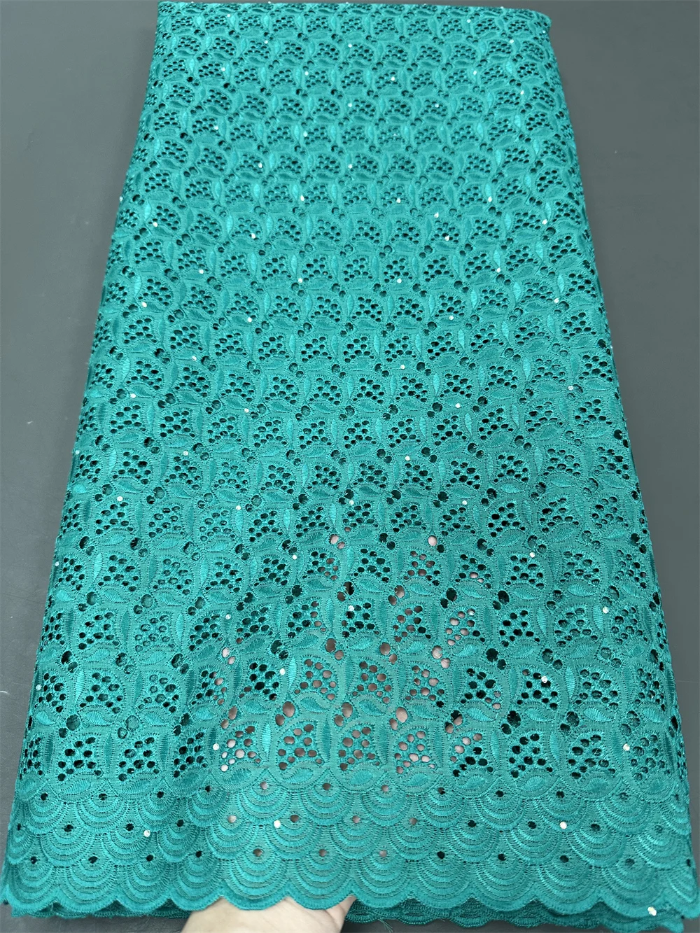 NigWin-Tissu en dentelle de tulle pour la couture, robe de mariée, mousseline de soie, guipure de fête, haute qualité, coton, 5 verges, 2024 hz1207