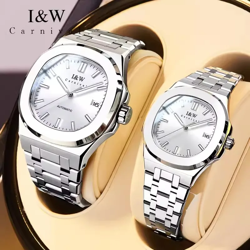 CARNIVAL Fashion Quartz Watches for Women Ladies Brand Luxury Sapphire Business Dress Wristwatch Luminous Waterproof Reloj Mujer