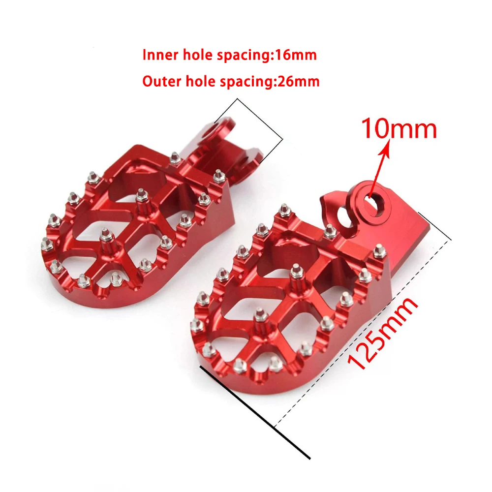 1 Set for Honda CT125 JA65 JA55 Parts Off-Road Motorcycle Footpegs Foot Pegs Pedals Mounting CNC Pedal Aluminum Alloy Pedal