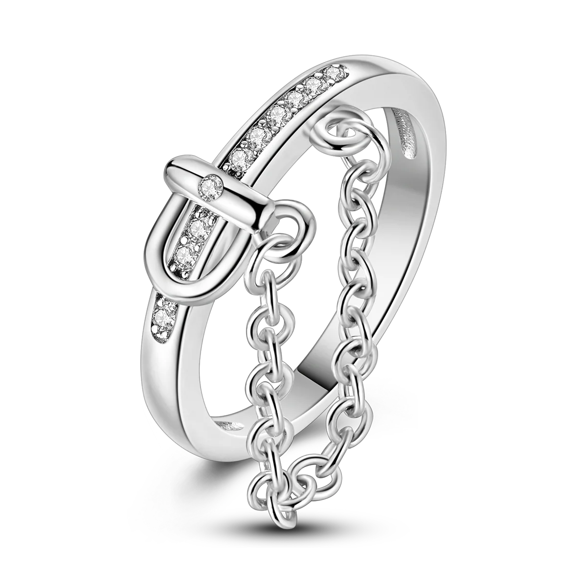 Women's 925 Sterling Silver Zircon Wedding Ring