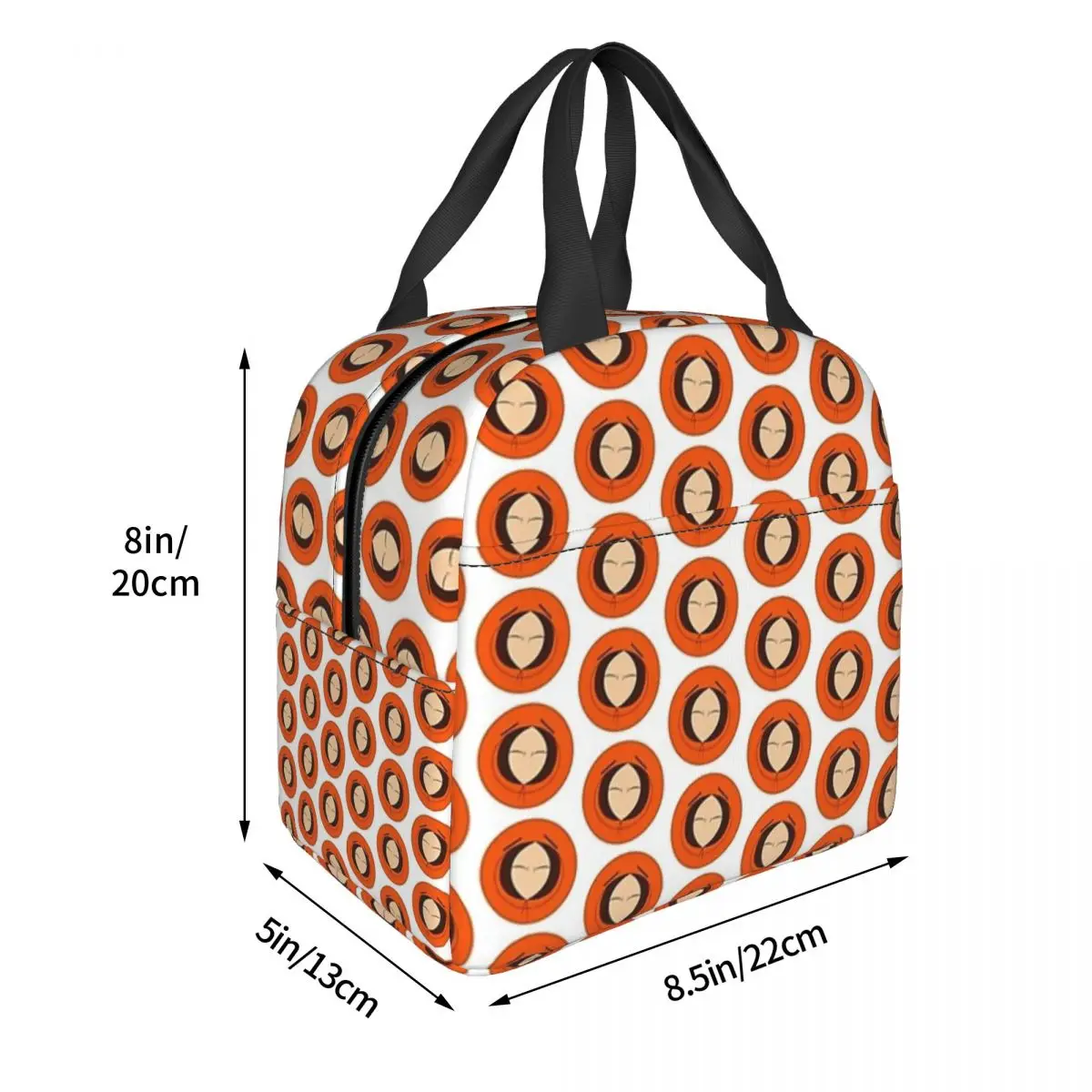 Happy Face Of Kenny Insulated Lunch Bag for Women Kids Portable Food Boxes Thermal Lunch Box Tote
