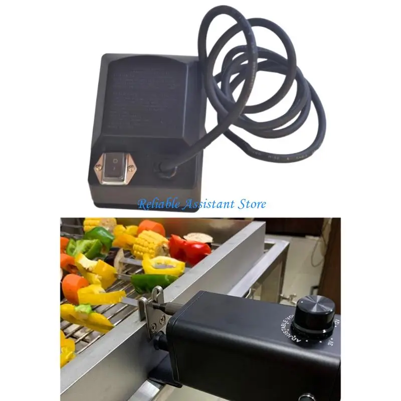 N58C منخفض الطاقة الشواء البصق البصق محرك مقاومة للحرارة 3RPM 220V لاستخدام الطهي في الهواء الطلق