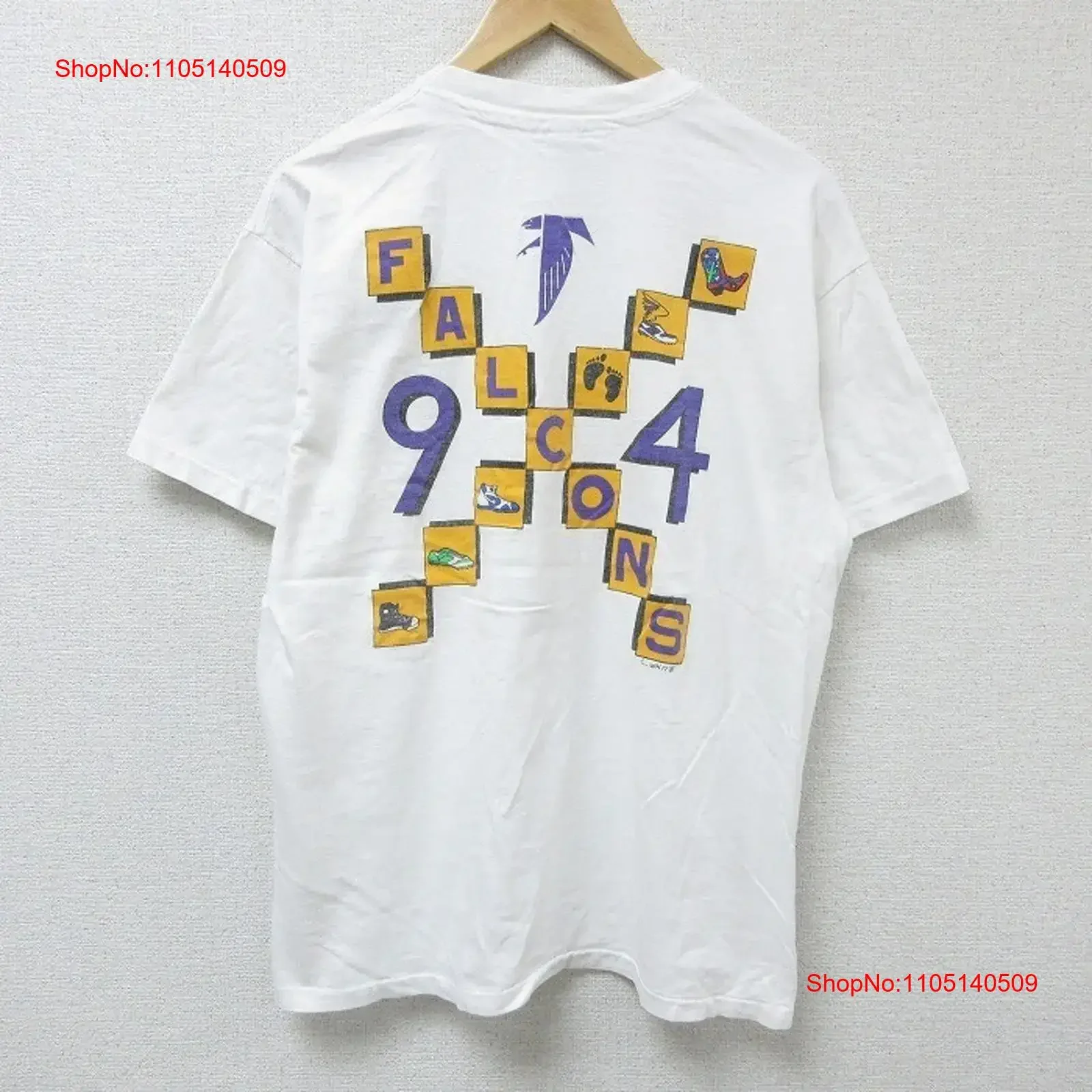 

L Haynes Vintage T shirt Men s 90s Falcon Cotton Crew Neck vintage Washed Versatile streetwear Comfortable designer clothes