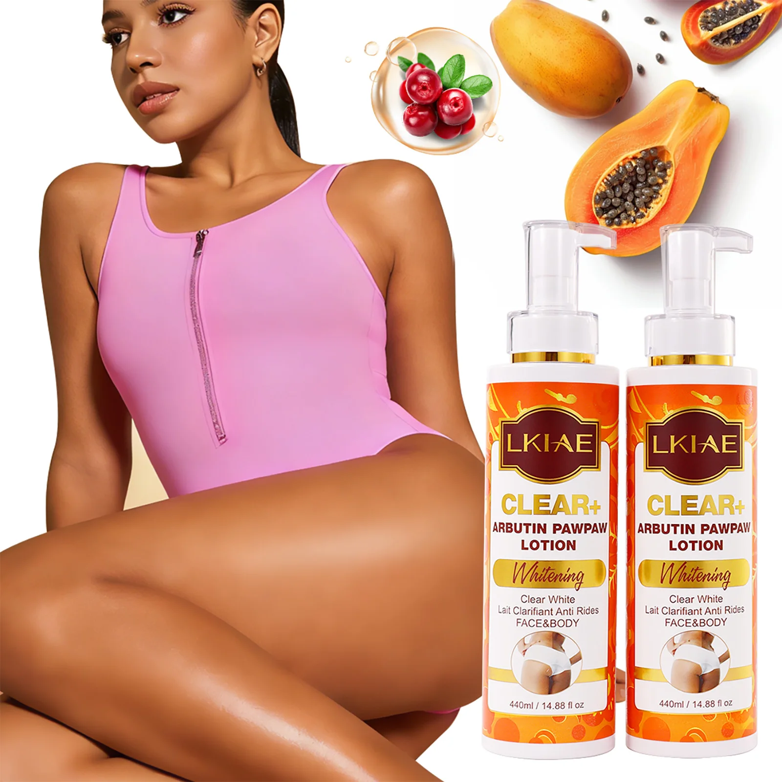 

Осветляющий лосьон LKIAE с арбутином для лица и тела, уменьшает пигментные пятна, питает, увлажняет, осветляет, для кожи черного, темного и карамельного оттенка.