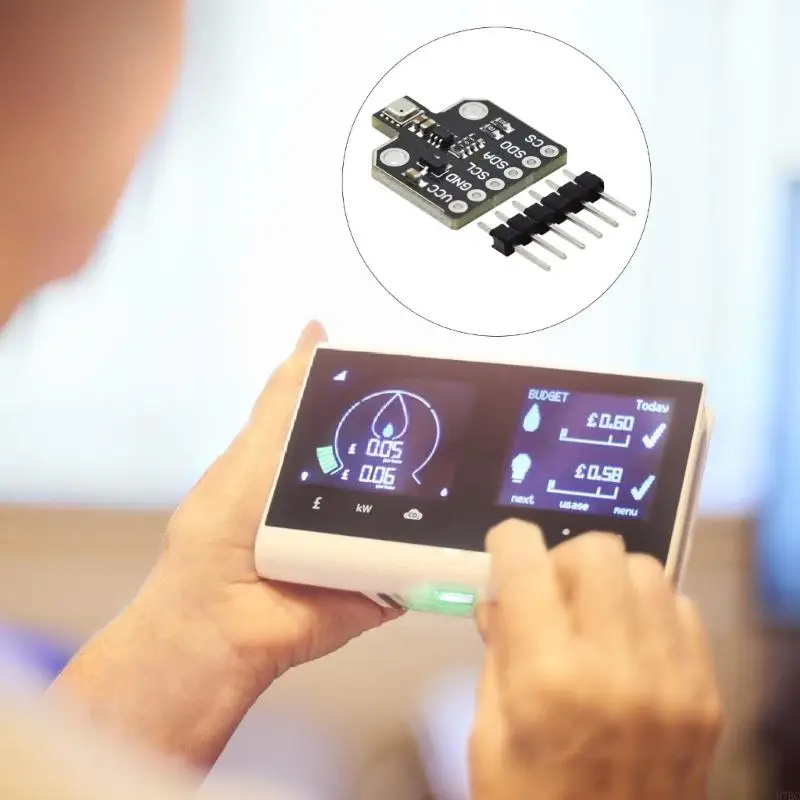 H7BC 5 قطعة BME688 درجة الحرارة والرطوبة الضغط ارتفاعات عالية وحدة حسية ضغط الهواء الرقمي انخفاض استهلاك الطاقة