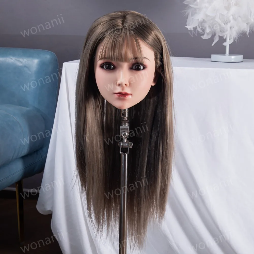 

silicone material,Mannequin Head,1:1 realistic adult dummy head,M16 screw interface,Replaceable hairpiece,Mannequin Head,new mod
