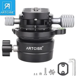 ARTCISE LH401 Leveling Base Level Horizontal Aluminum Alloy Professional Stand Pan Tilt 360°Panoramic Shooting for DSLR Camera