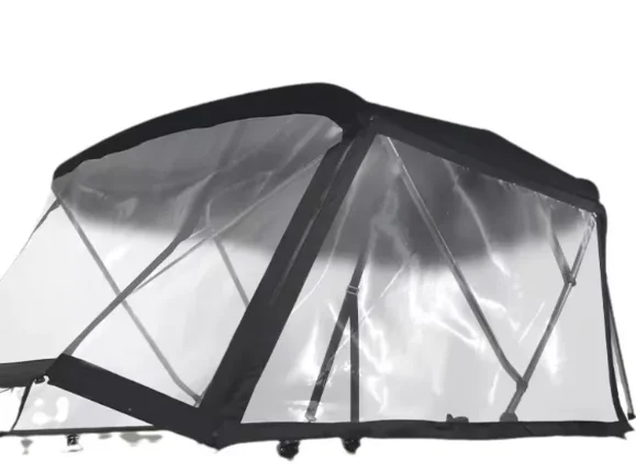 Clear PVC Boat T-Top Wind Screen Curtain Waterproof Enclosure for Yacht Canopy
