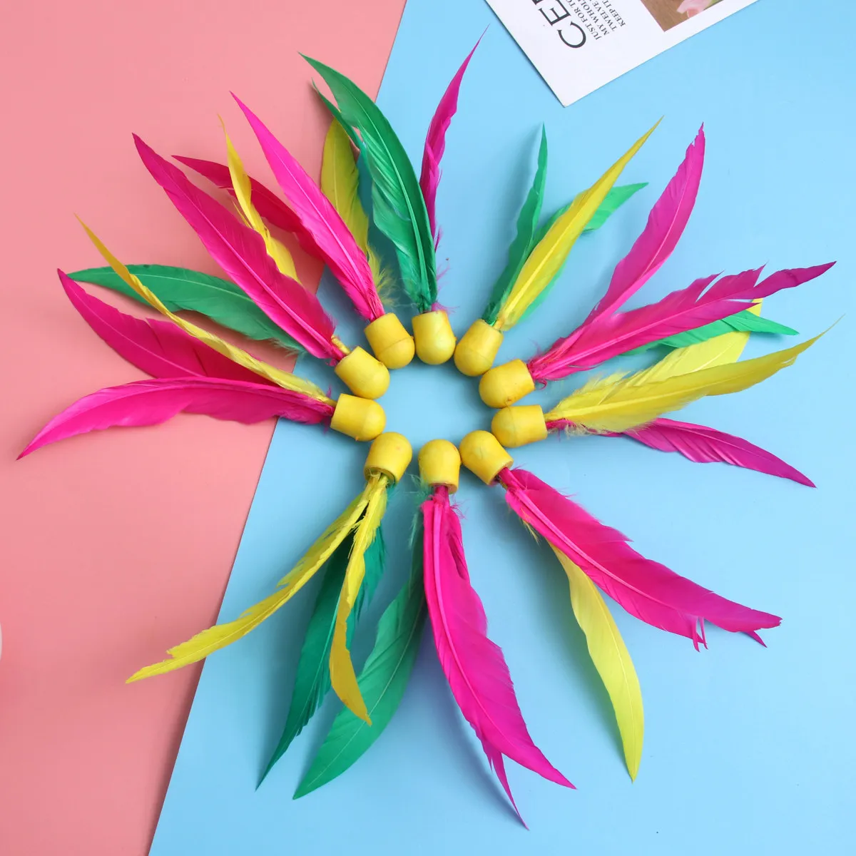 

Набор из 10 воланов для бадминтона: высокоэластичные, яркие, легкие, безопасные, для спортивных игр, трехволоконные