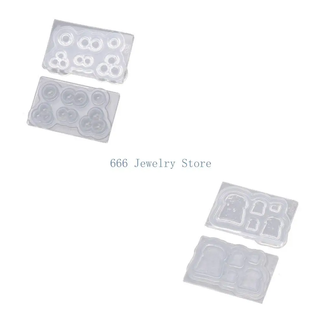 F2TD Bread Cake Silicone Mold Chocolate Resin Molds Bottle Jar Epoxy Casting Mold for Women Girl Teen