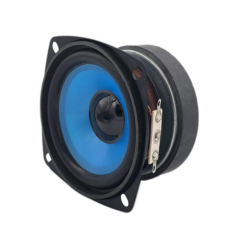 Tenghong 3 Inch 78MM Full Frequency Motorcycle Audio Speaker Horn 4Ohm 10W Translucent Blue Basin Water Proof Loudspeaker