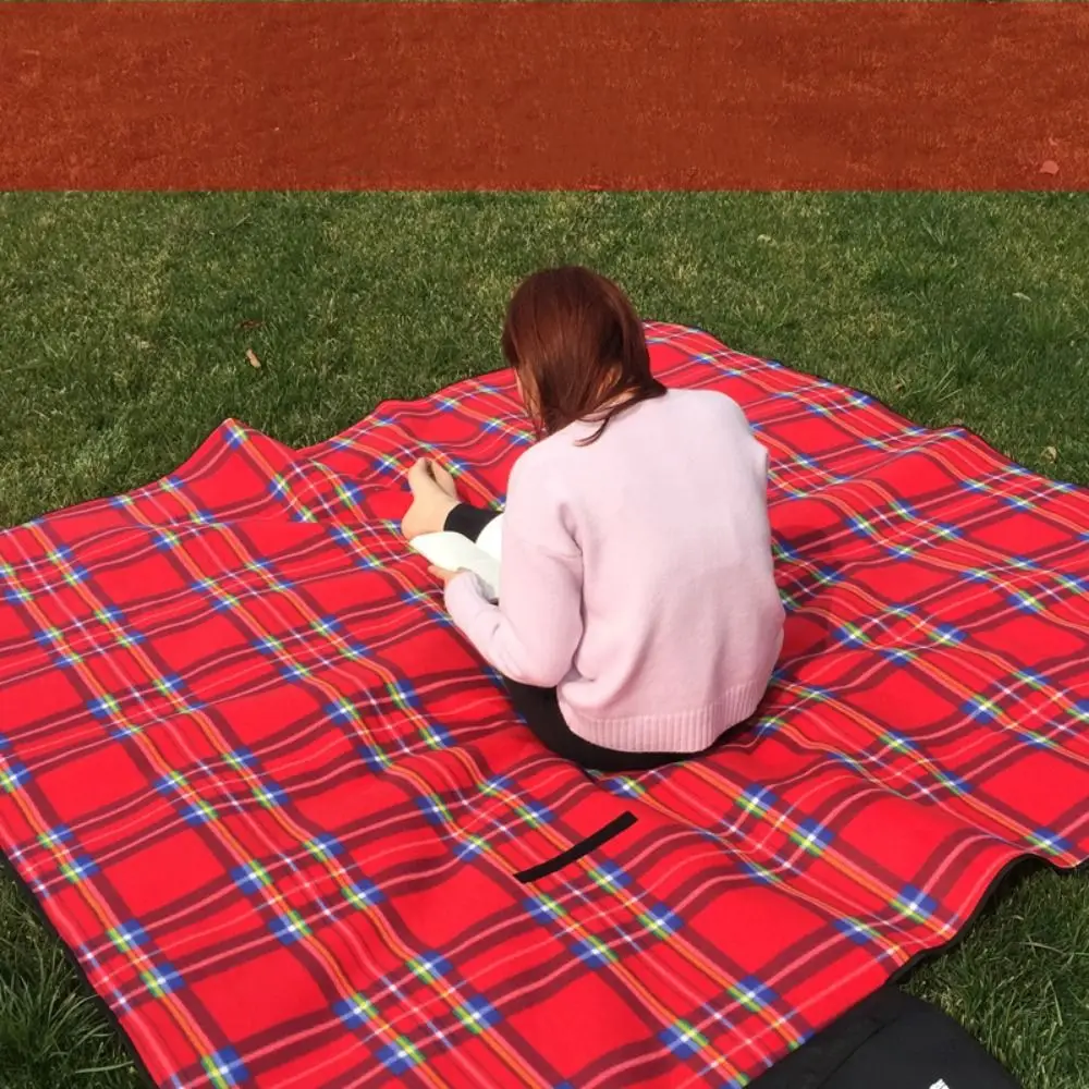 

Очень большие одеяла для пикника, портативное водонепроницаемое пескозащитное одеяло для кемпинга на открытом воздухе, складной бархатный толстый влагостойкий коврик