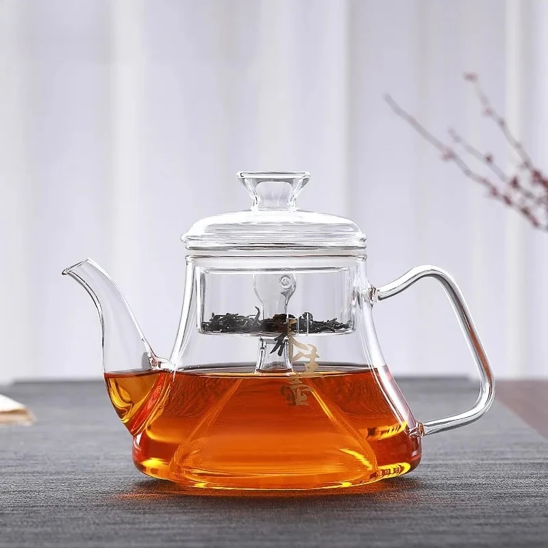 Steaming Integrated Teapot Thickened Glass Teapot Kettle Tea Making Accessories  Maker Tea Utensils Tool Teaware Infuser